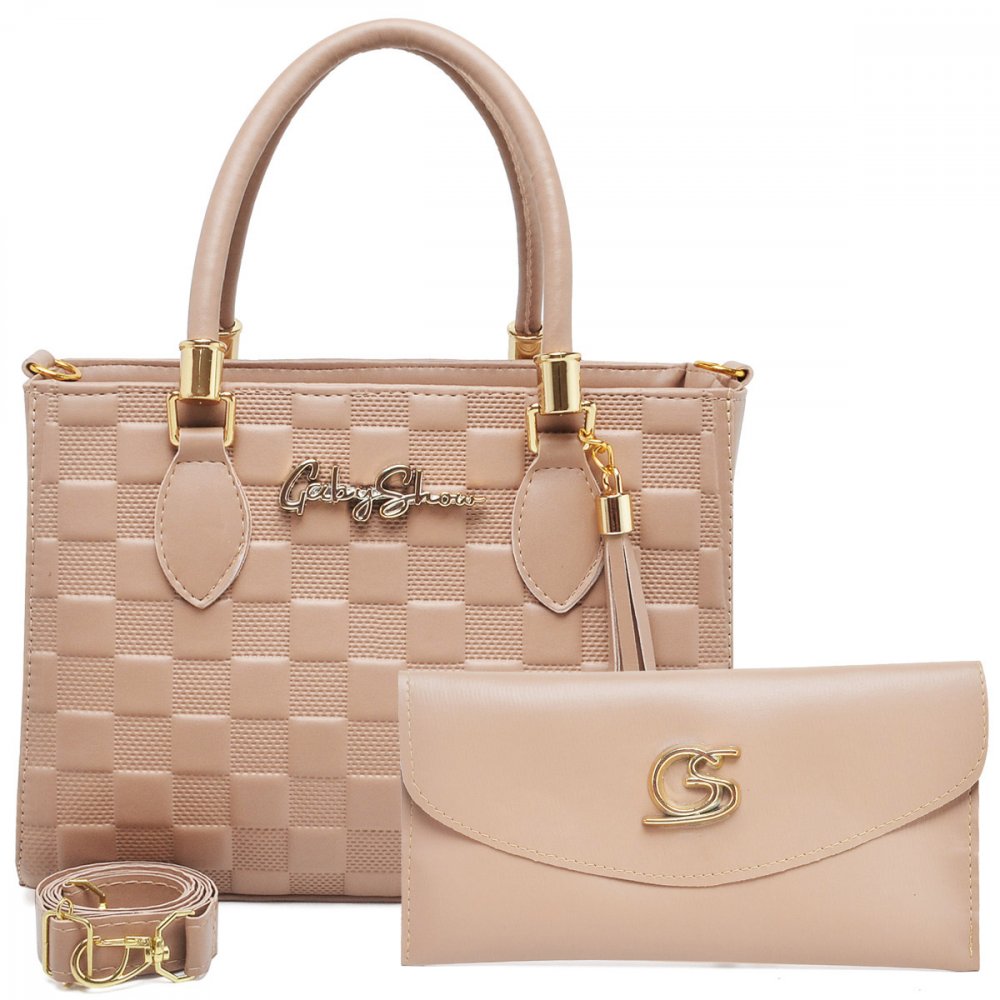 BOLSA FEMININA DUBAY LUXO AMENDOA