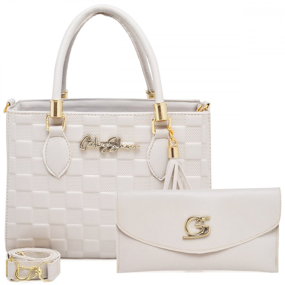 BOLSA FEMININA DUBAY LUXO MARFIM