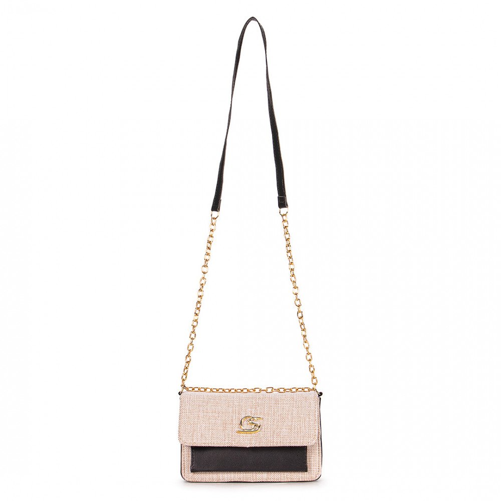 BOLSA FEMININA LE BOY TECIDO ELEGANTE PEQUENA TIRA COLO LUXO MODERNA CORRENTE TENDENCIA GABY SHOW