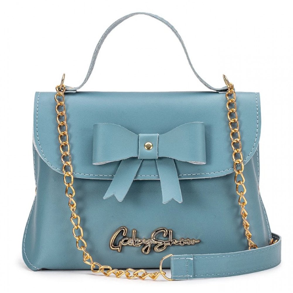 GABY SHOW - BOLSA FEMININA BAUZINHO DE LAÇO - AZUL