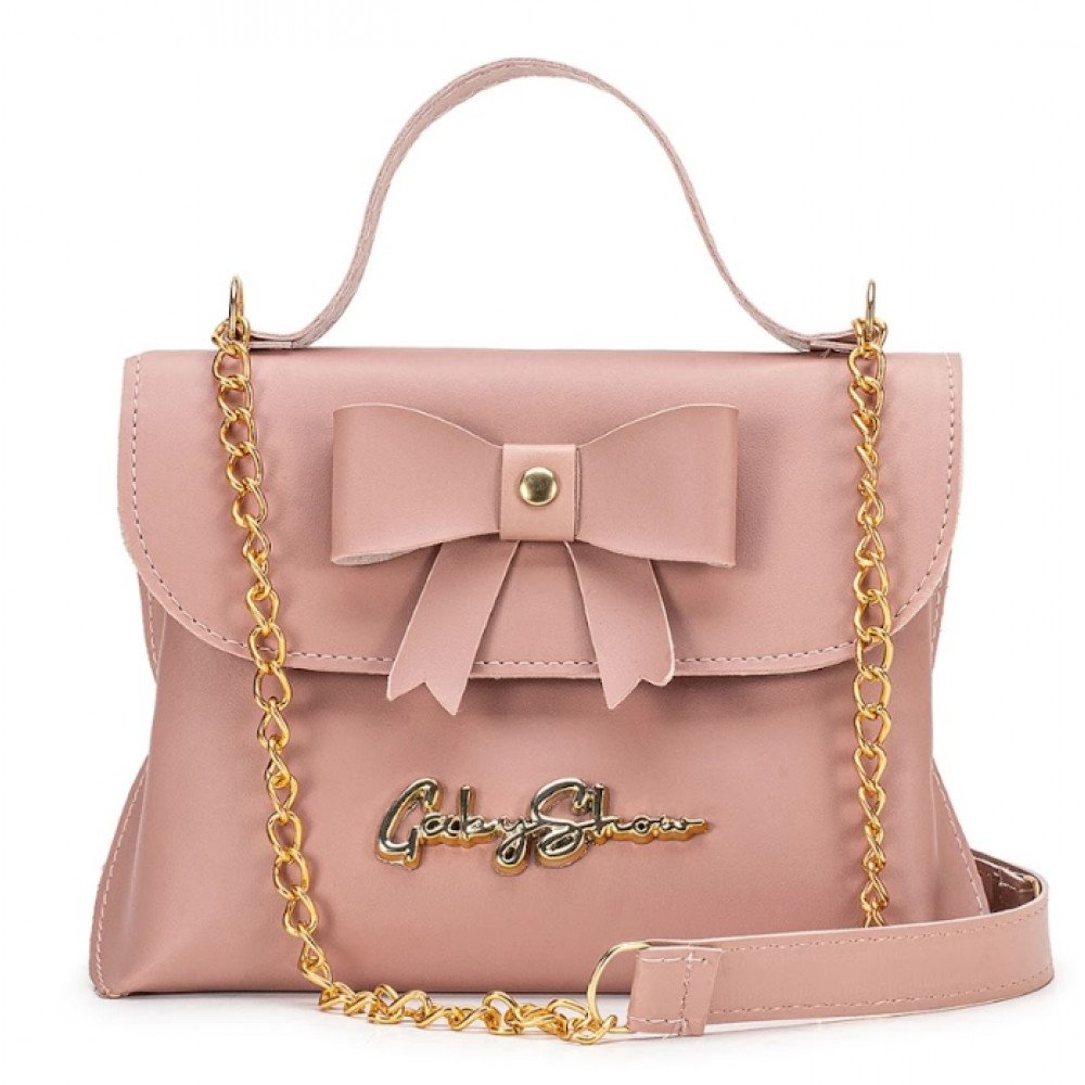 GABY SHOW - BOLSA FEMININA BAUZINHO DE LAÇO - ROSA