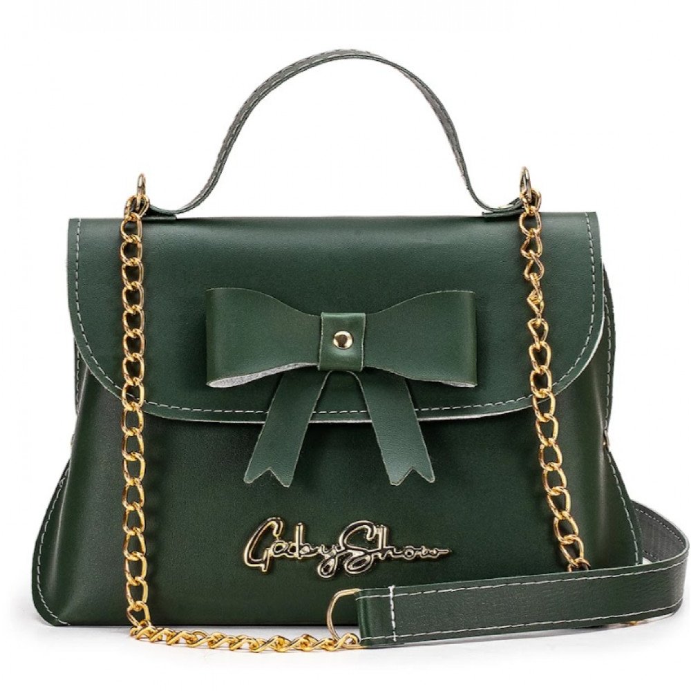 GABY SHOW - BOLSA FEMININA BAUZINHO DE LAÇO - VERDE MILITAR