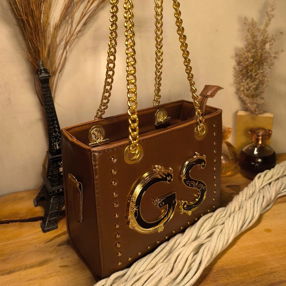 GABY SHOW - BOLSA FEMININA CKLOE PREMIUM - CARAMELO