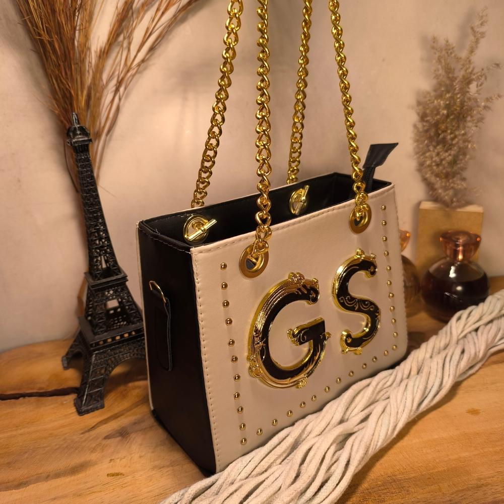 GABY SHOW - BOLSA FEMININA CKLOE PREMIUM - MARFIM C/ PRETO