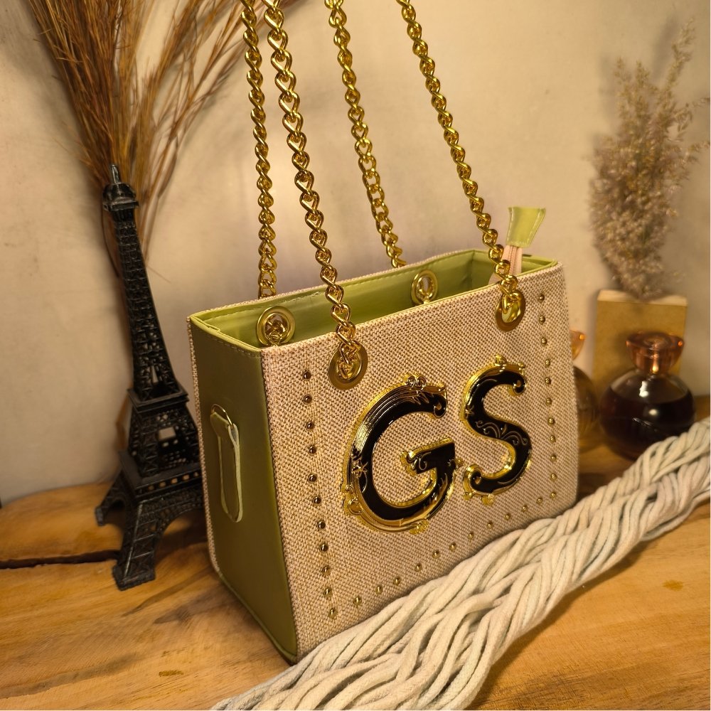 GABY SHOW - BOLSA FEMININA CKLOE TECIDO PREMIUM - VERDE LIMÃO