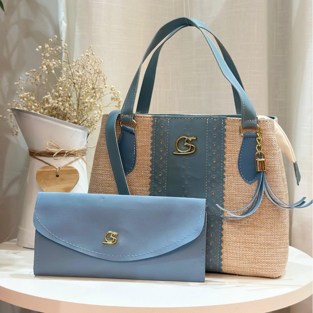 GABY SHOW - BOLSA FEMININA PARIS + CARTEIRA - AZUL