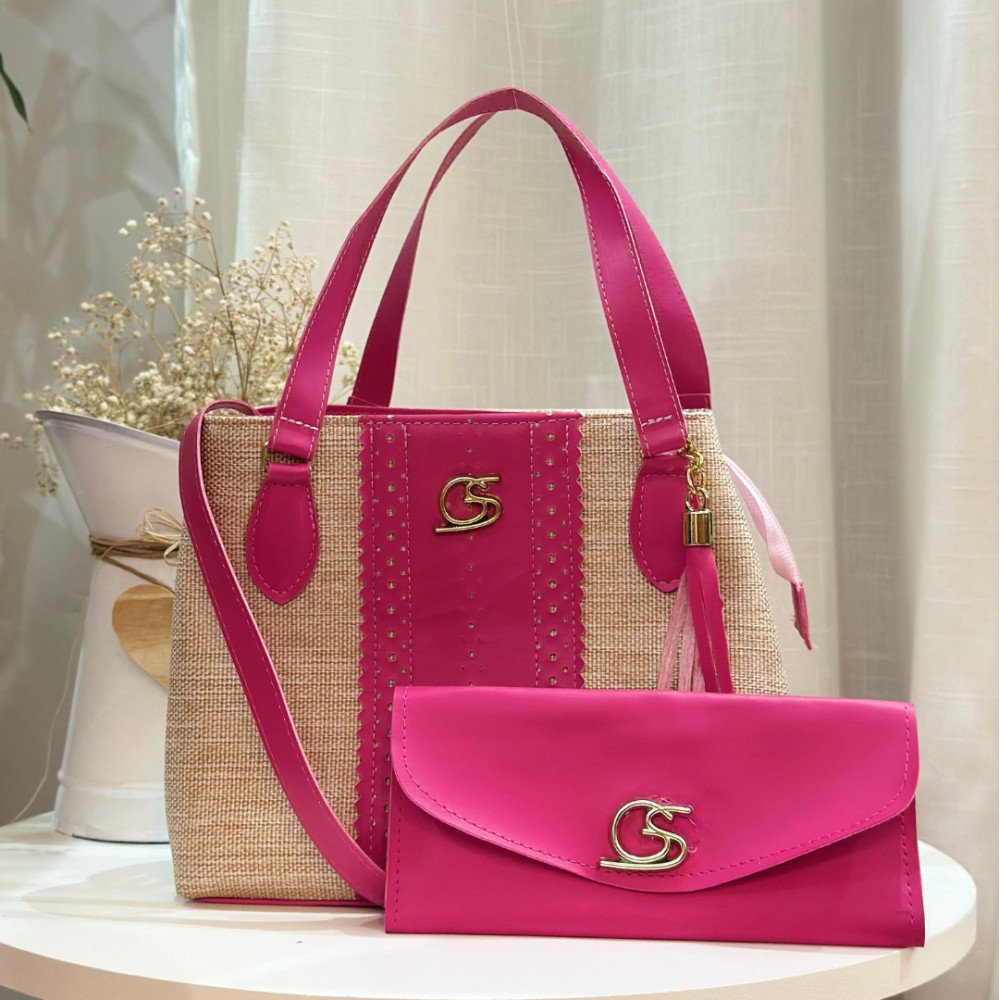 GABY SHOW - BOLSA FEMININA PARIS + CARTEIRA - PINK