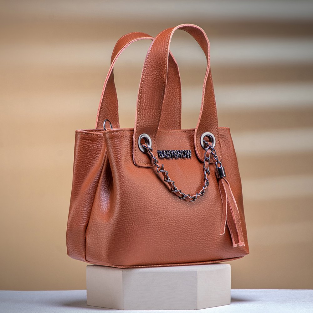 GABY SHOW - BOLSA FEMININA PARIS PREMIUM - CARAMELO