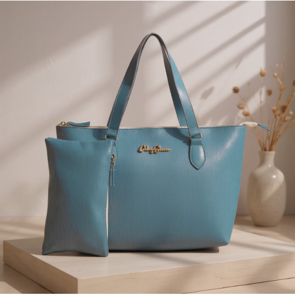 GABY SHOW - BOLSA FEMININA SACOLA ANJIK + NECESSERIE - AZUL