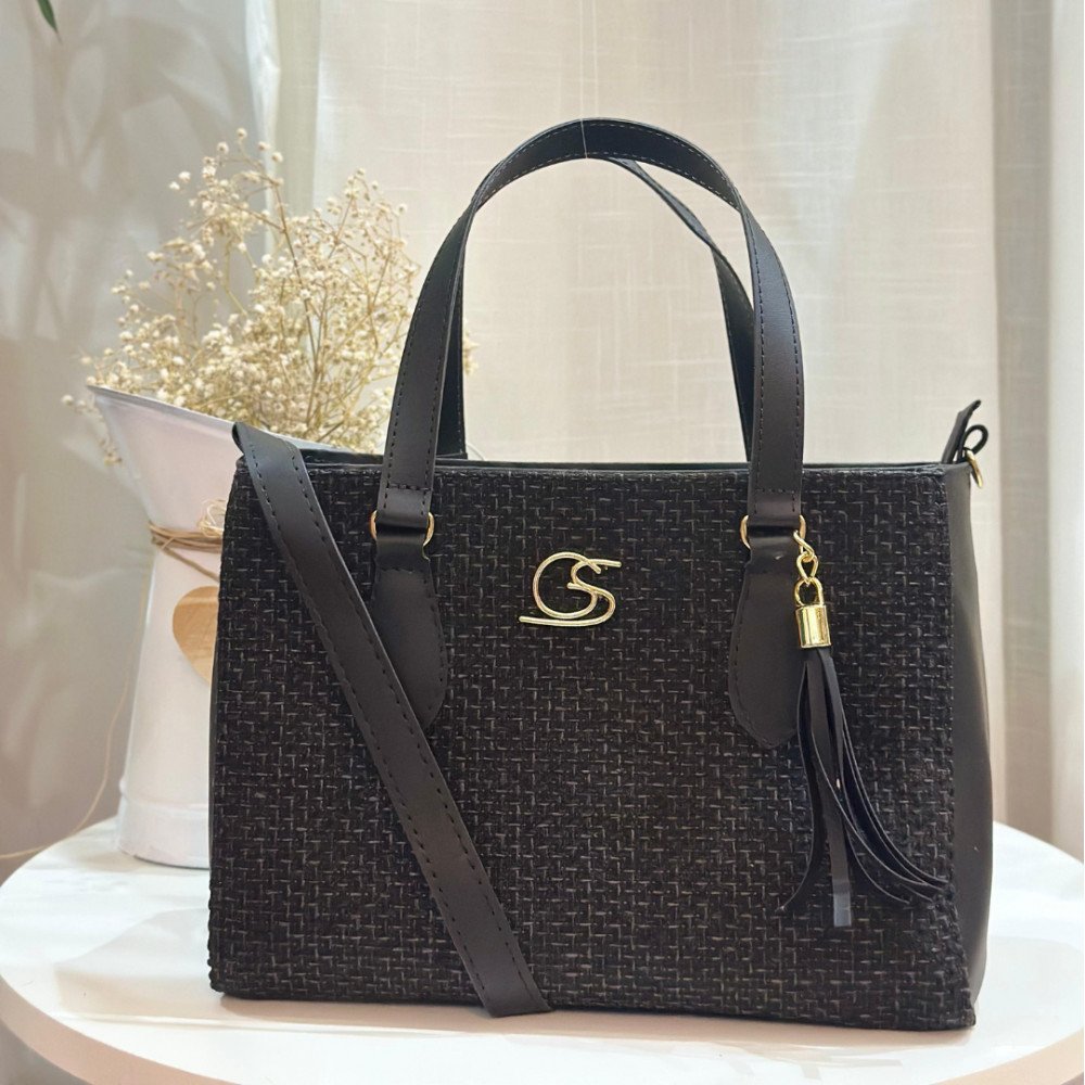 GABY SHOW - BOLSA FEMININA TECIDO MÉDIA - CHUMBO