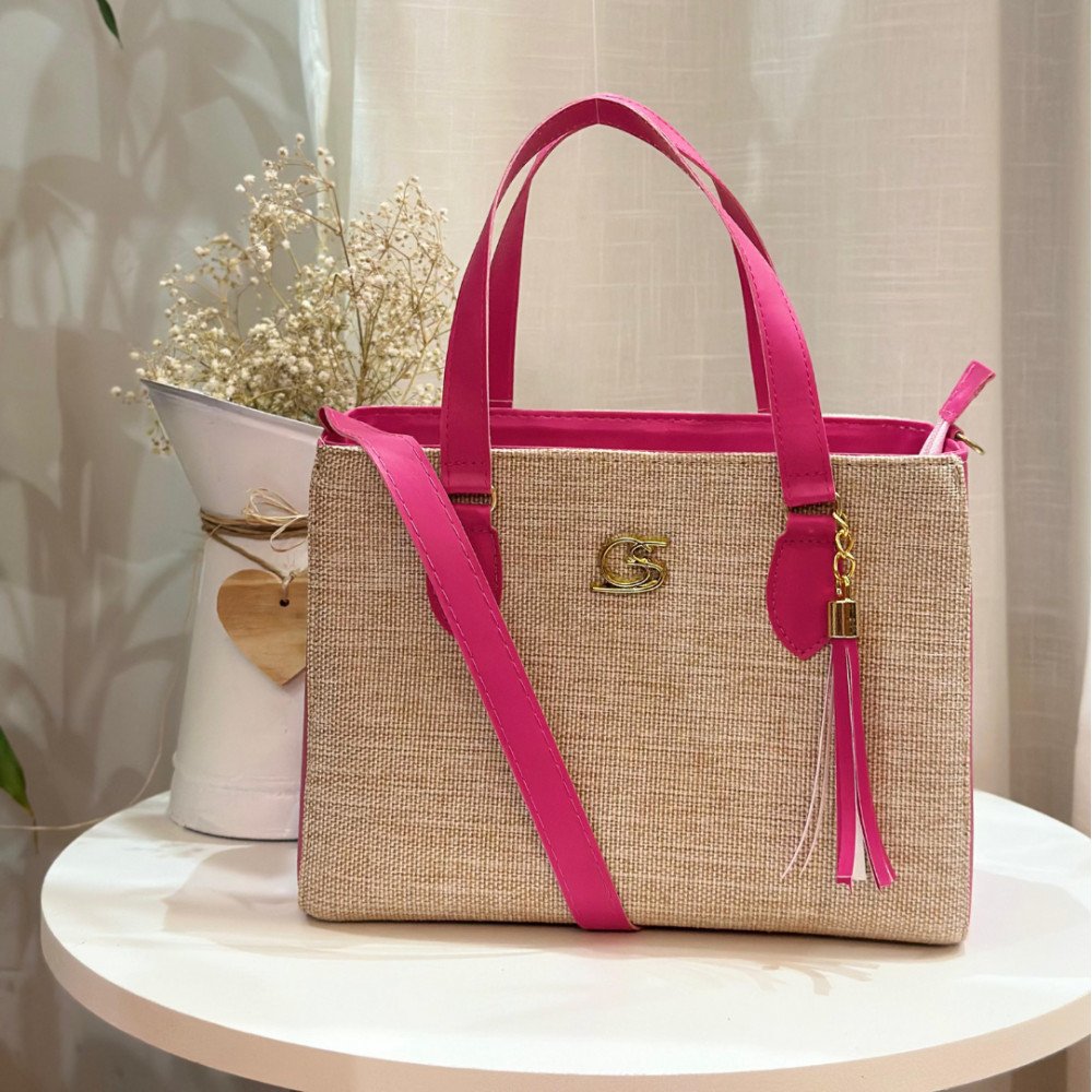 GABY SHOW - BOLSA FEMININA TECIDO MÉDIA - PINK