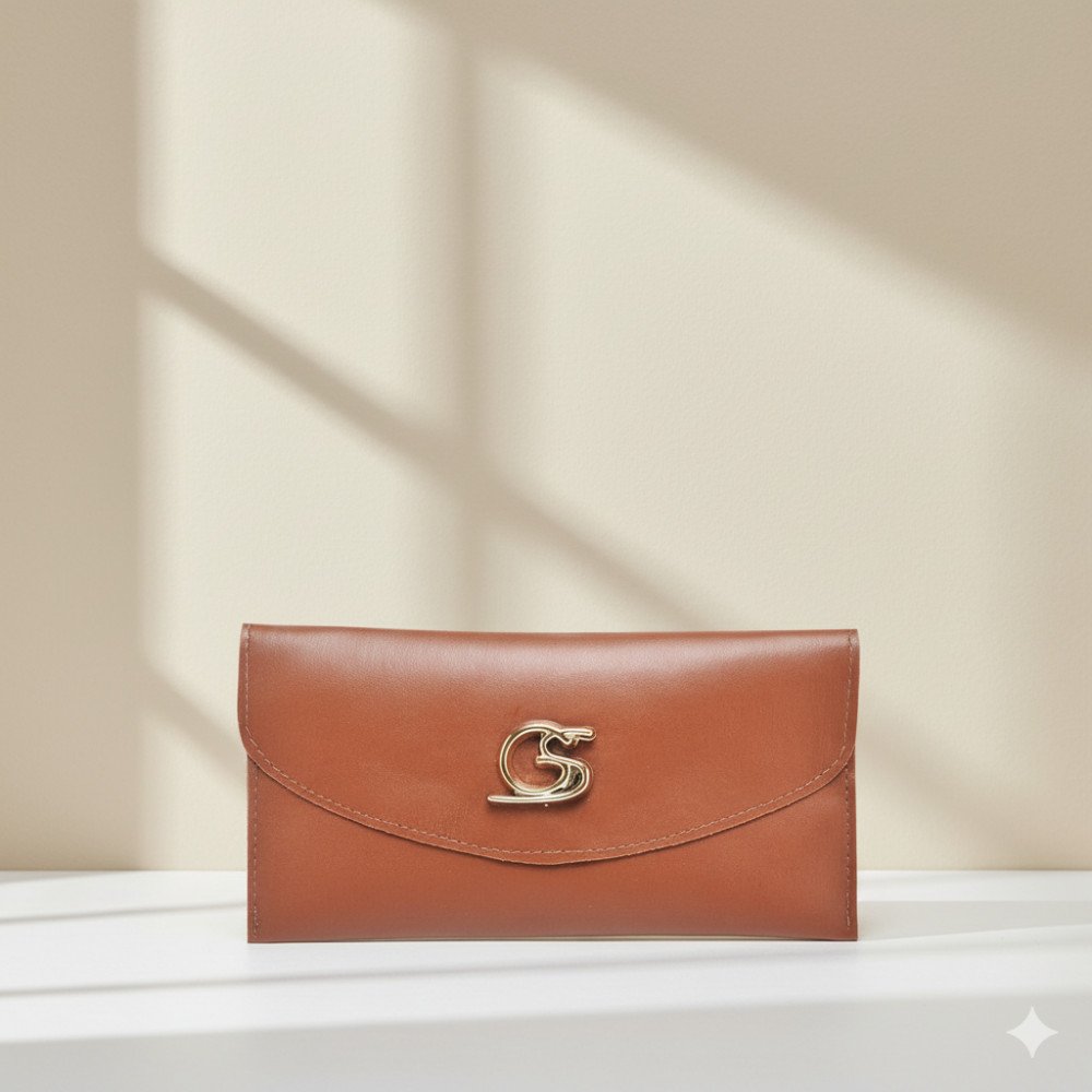 GABY SHOW - CARTEIRA FEMININA LISA - CARAMELO