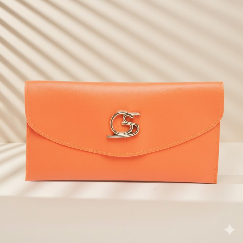 GABY SHOW - CARTEIRA FEMININA LISA - LARANJA