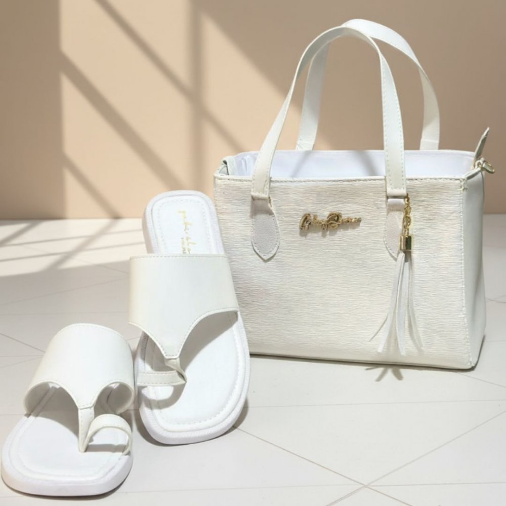 GABY SHOW - KIT 2 SANDÁLIA PAPETE + ANJIK MÉDIA 01 - NÚMERO 38 - BRANCO