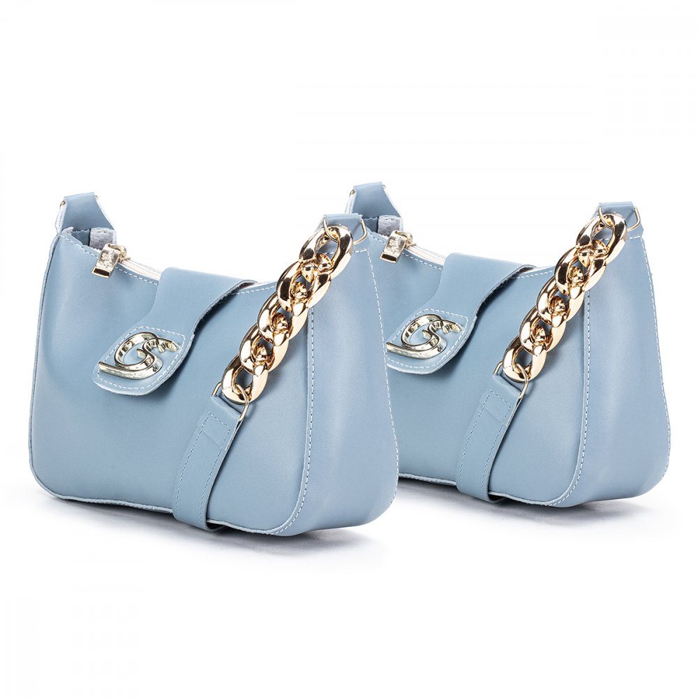 KIT 2 BOLSA FEMININA MEIA LUA CRESCENTE ELEGANTE PEQUENA TIRA COLO LUXO MODERNA TENDENCIA GABY SHOW