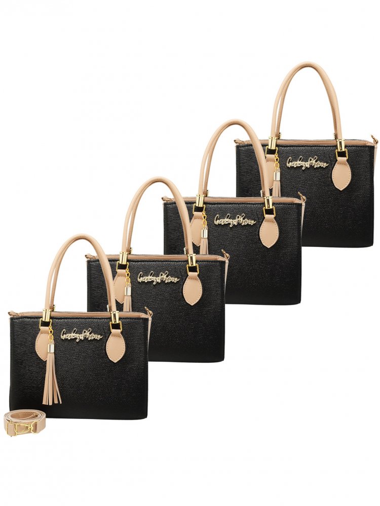 KIT 4 BOLSA FEMININA MEDIA LUXO ANJICK TRANSVERSAL