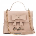 Gaby Show - Bolsa Feminina Bauzinho de Laço - Amêndoa
