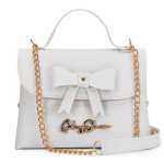 Gaby Show - Bolsa Feminina Bauzinho de Laço - Branco