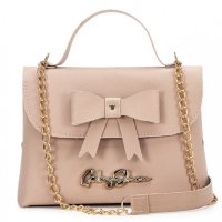 Gaby Show - Bolsa Feminina Bauzinho de Laço - Amêndoa