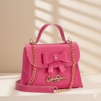Gaby Show - Bolsa Feminina Bauzinho de Laço - Pink