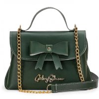 Gaby Show - Bolsa Feminina Bauzinho de Laço - Verde Militar