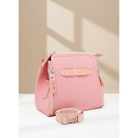 Gaby Show - Bolsa Feminina Borrachinha 3 Zíperes - Rosa