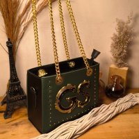 Gaby Show - Bolsa Feminina Ckloe Premium - Verde c/ Preto