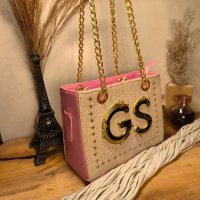 Gaby Show - Bolsa Feminina Ckloe Tecido Premium - Rosa Bebê