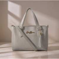 Gaby Show - Bolsa Feminina Estampa em Coração - Marfim