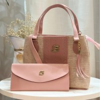 Gaby Show - Bolsa Feminina Paris + Carteira - Rosa