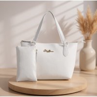 Gaby Show - Bolsa Feminina Sacola Anjik + Necesserie - Branco