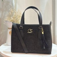 Gaby Show - Bolsa Feminina Tecido Média - Chumbo