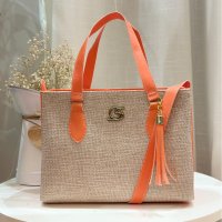 Gaby Show - Bolsa Feminina Tecido Média - Laranja