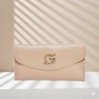 Gaby Show - Carteira Feminina Lisa - Amêndoa