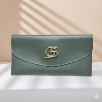 Gaby Show - Carteira Feminina Lisa - Verde Militar