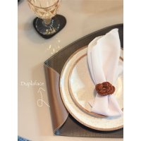 Gaby Show - Kit 08 Souplats + Porta Copos Duplaface - Caramelo c/ Preto