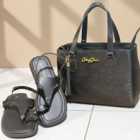 Gaby Show - Kit 2 Sandália Papete + Anjik Média 02 - NÚMERO 40 - Preto