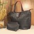 Gaby Show - Bolsa Feminina Morwenna Linha Premium - Preto c/ Vinho