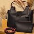 Gaby Show - Bolsa Feminina Seraphine + Necesserie Linha Premium - Preto c/ Vinho